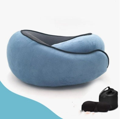 Premium Travel Neck Pillow – Comfortable Memory Foam Support for Flights & Road Trips