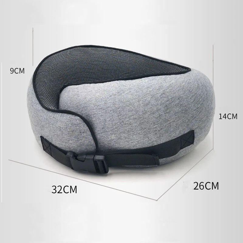 Premium Travel Neck Pillow – Comfortable Memory Foam Support for Flights & Road Trips
