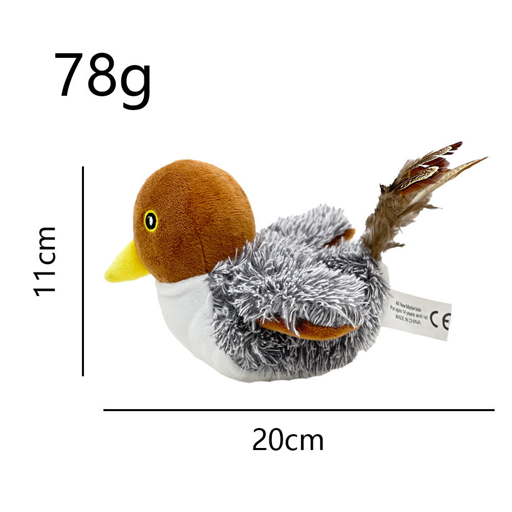 Interactive Cat Plush Toys For Indoor Cats Automatic Flapping Bird Cat Toy
