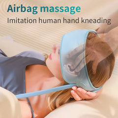 Jinkairui Sleep Aid Head Massager Airbag Wrapping Cap Scalp Massage Instrument with Air Compression Relaxation Rechargeable Use