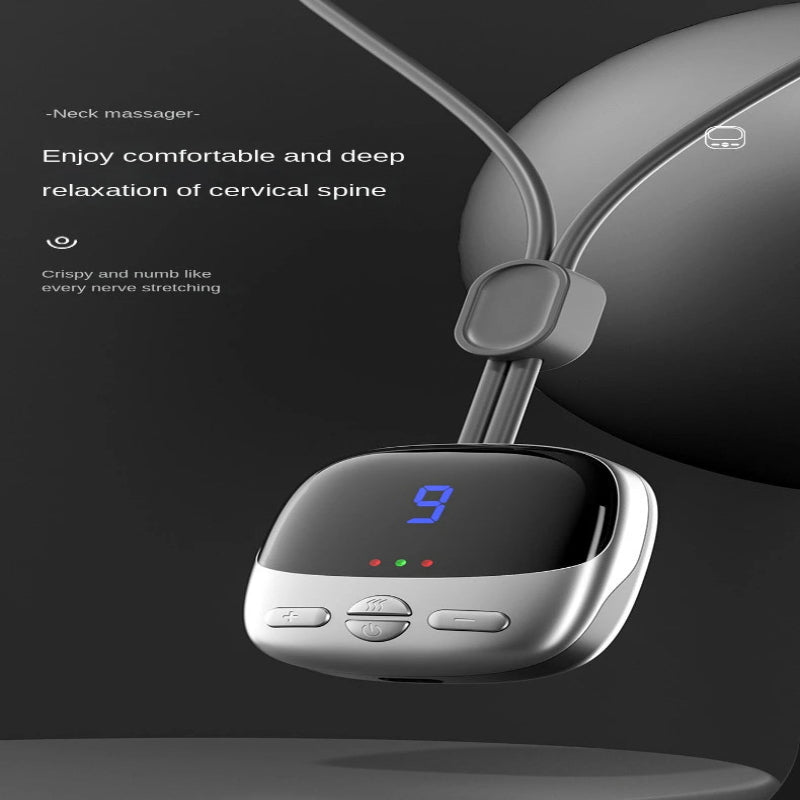 Mini Smart Hanging Neck Shoulder Cervical Spine Massager Mini Portable Hot Compress Neck Artifact Dredging Neck Protector