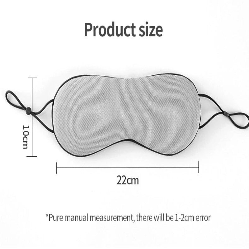 Sleeping Eye Mask Korean Style Ice Silk Warm And Cool Dual Use Adjustable Travel Sleep Shade Man Eyepatch Health Beauty Cute