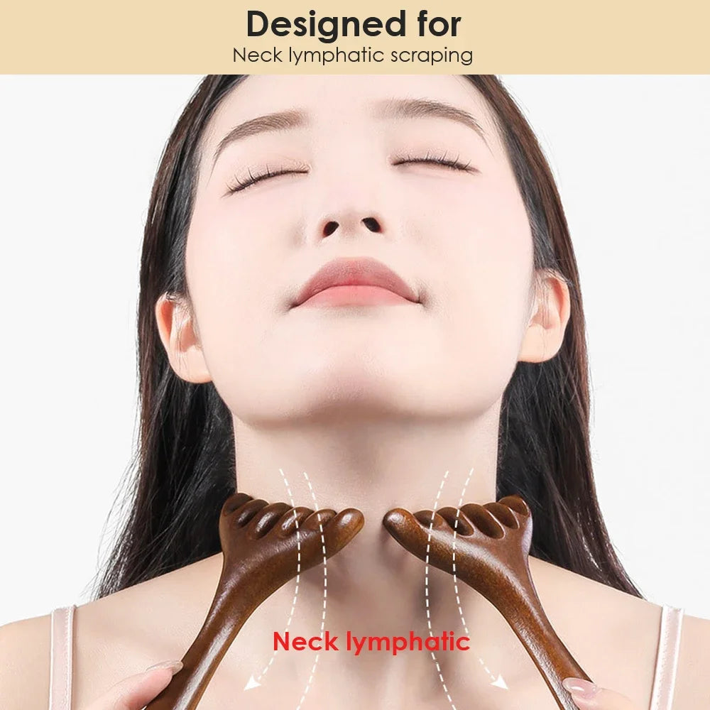 Handheld Scalp Massager Six-Claw Head Meridian Massage Comb Anti-static Gua Sha Tool Scratcher Spa Promote Blood Circulation
