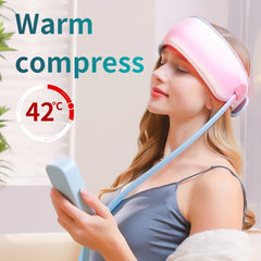 Jinkairui Sleep Aid Head Massager Airbag Wrapping Cap Scalp Massage Instrument with Air Compression Relaxation Rechargeable Use