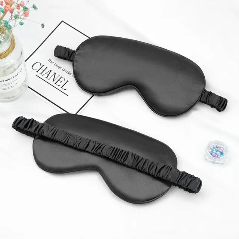 Imitated Silk Eye Patch Shading Sleep Eye Mask Eyepatch Travel Relax Cover Eyeshade Health Sleeping Shield Eye Care Tool