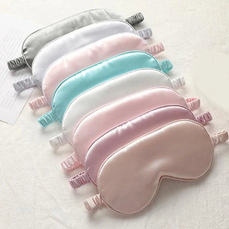 Imitated Silk Eye Patch Shading Sleep Eye Mask Eyepatch Travel Relax Cover Eyeshade Health Sleeping Shield Eye Care Tool