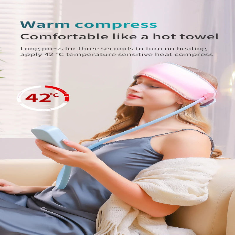Jinkairui Sleep Aid Head Massager Airbag Wrapping Cap Scalp Massage Instrument with Air Compression Relaxation Rechargeable Use