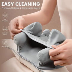 Sejoy Rechargable Neck Massager with Heat Air Compression Wireless Circulation Massage Electric Shiatsu Neck Shoulder Massager