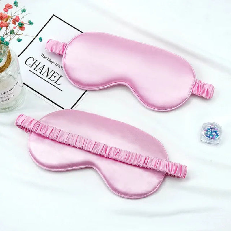 Imitated Silk Eye Patch Shading Sleep Eye Mask Eyepatch Travel Relax Cover Eyeshade Health Sleeping Shield Eye Care Tool