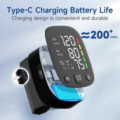Yongrow Rechargeable Digital Wrist Blood Pressure Monitor Sphygmomanometer Tonometer Tensiometer Heart Rate Meter BP Monitor