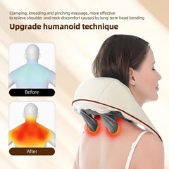 Manual Wooden Massage Roller Hand Push Handheld Body Massage Tool Full-Body Household Trigger Point Massager Face Shoulder Neck