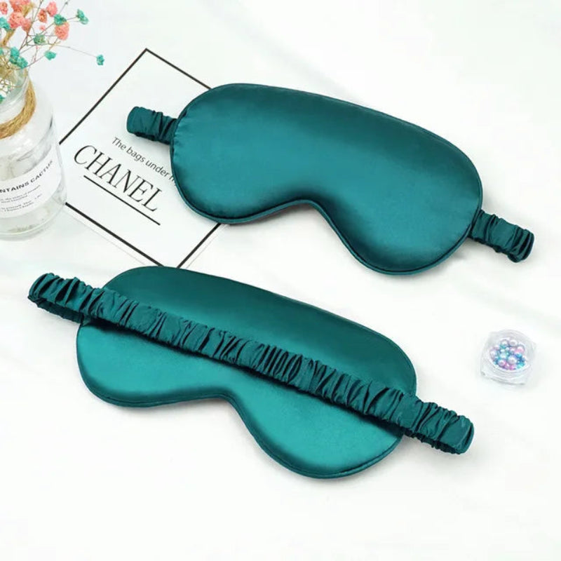 Imitated Silk Eye Patch Shading Sleep Eye Mask Eyepatch Travel Relax Cover Eyeshade Health Sleeping Shield Eye Care Tool