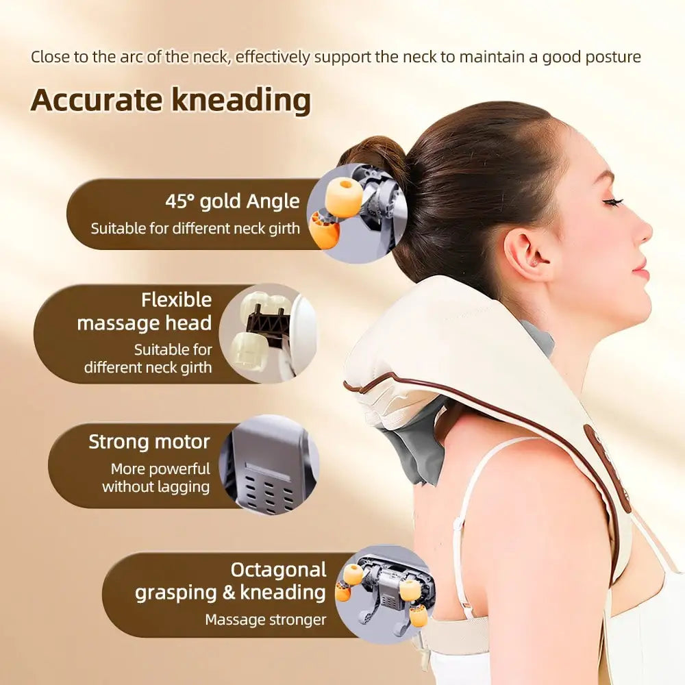 Manual Wooden Massage Roller Hand Push Handheld Body Massage Tool Full-Body Household Trigger Point Massager Face Shoulder Neck