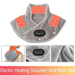 Electric Shoulder Neck Heating Pad Massage Hot Compress Cervical Tool Three Gear Adjustable for Shoulder Neck Back Heated Warmer