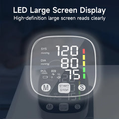 Yongrow Rechargeable Digital Wrist Blood Pressure Monitor Sphygmomanometer Tonometer Tensiometer Heart Rate Meter BP Monitor