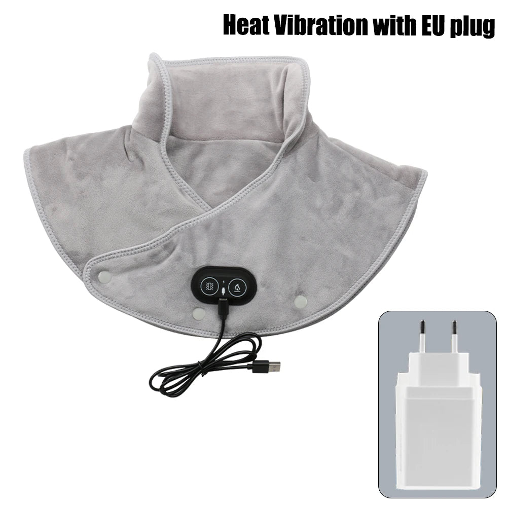Electric Shoulder Neck Heating Pad Massage Hot Compress Cervical Tool Three Gear Adjustable for Shoulder Neck Back Heated Warmer