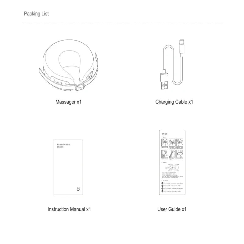 Xiaomi Mijia Smart Neck Massager Shoulder and Neck Integrated Massager Hanging Neck Protector MiHome APP Control MJNKAM01SKS