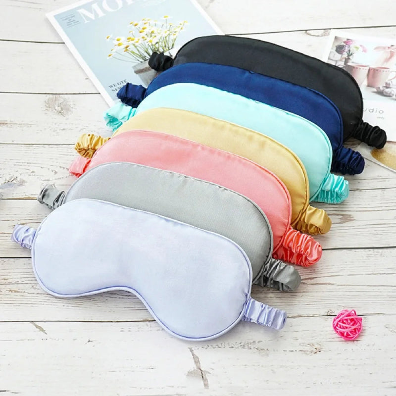 Imitated Silk Eye Patch Shading Sleep Eye Mask Eyepatch Travel Relax Cover Eyeshade Health Sleeping Shield Eye Care Tool