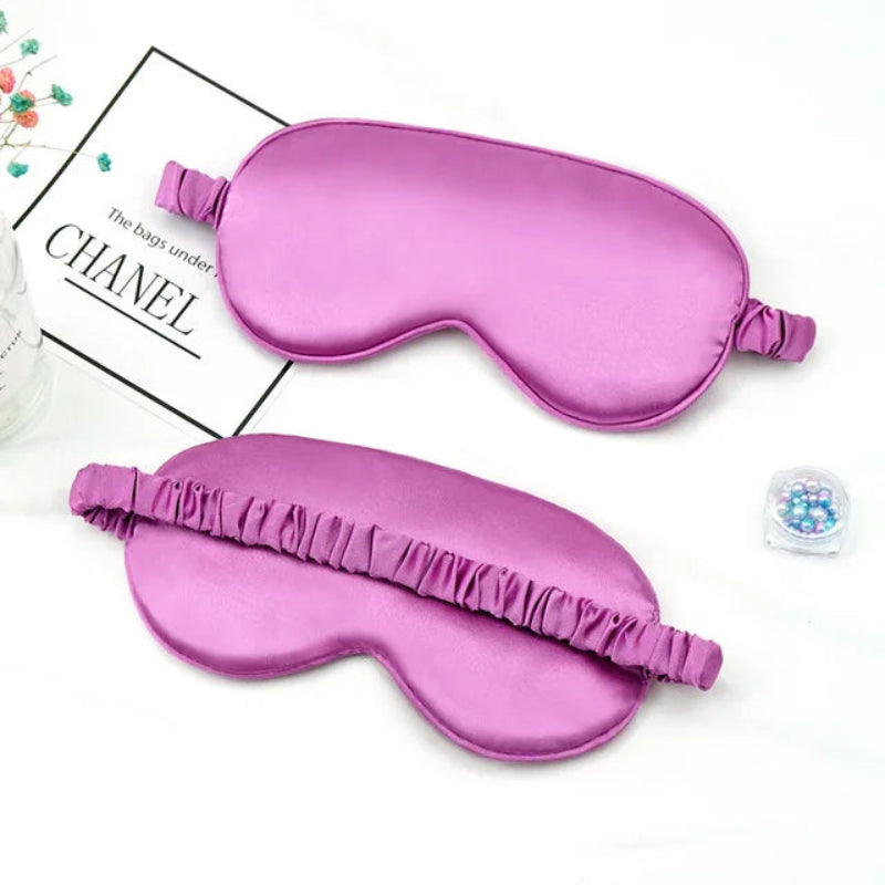 Imitated Silk Eye Patch Shading Sleep Eye Mask Eyepatch Travel Relax Cover Eyeshade Health Sleeping Shield Eye Care Tool