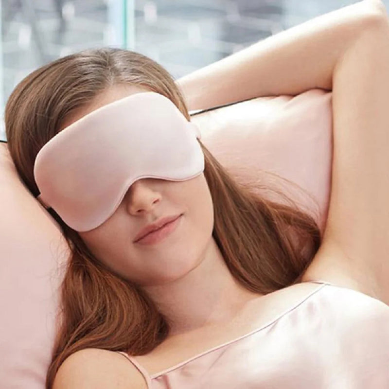 Imitated Silk Eye Patch Shading Sleep Eye Mask Eyepatch Travel Relax Cover Eyeshade Health Sleeping Shield Eye Care Tool