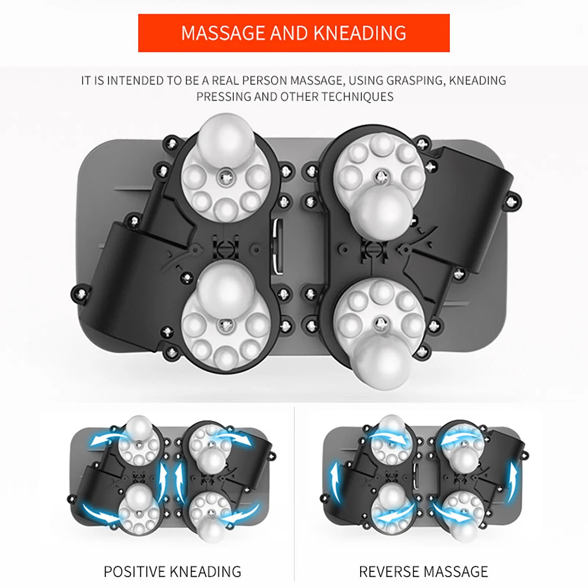 Portable U-Shape Neck Massager Pillow with Heat & Vibration USB Rechargeable Kneading for Neck Shoulder Muscle Relaxation