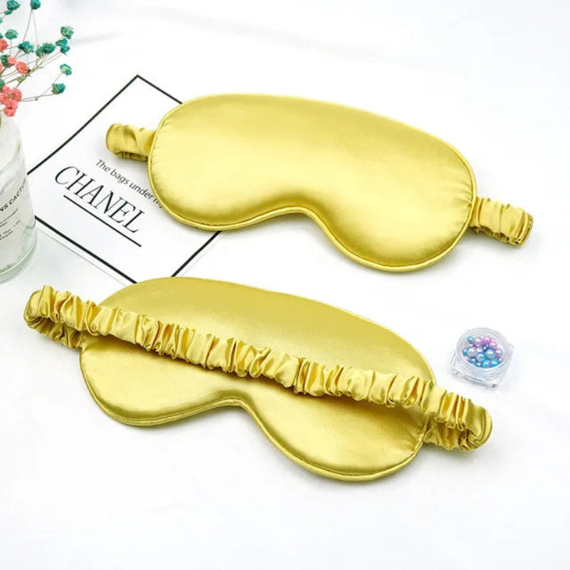 Imitated Silk Eye Patch Shading Sleep Eye Mask Eyepatch Travel Relax Cover Eyeshade Health Sleeping Shield Eye Care Tool