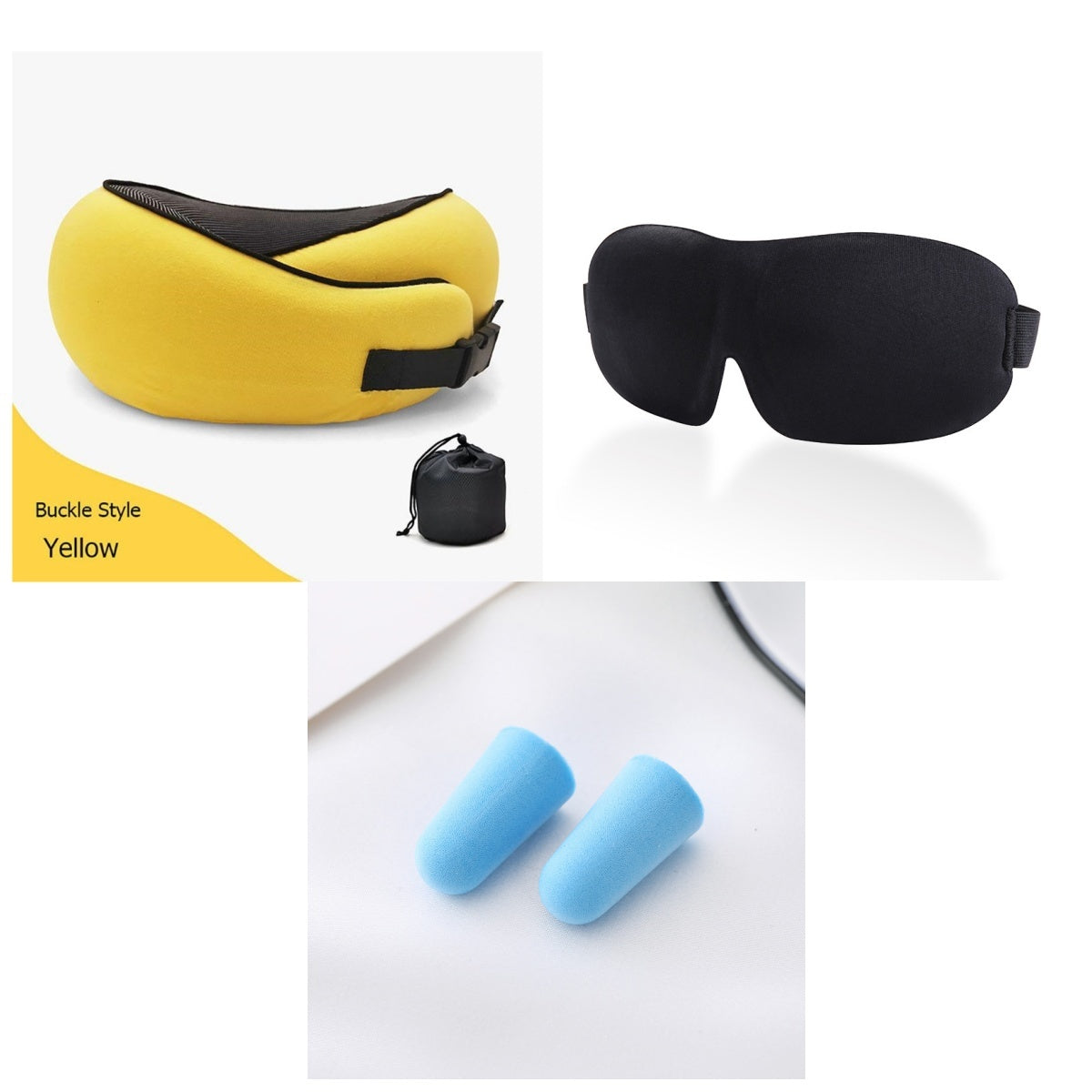 Premium Travel Neck Pillow – Comfortable Memory Foam Support for Flights & Road Trips