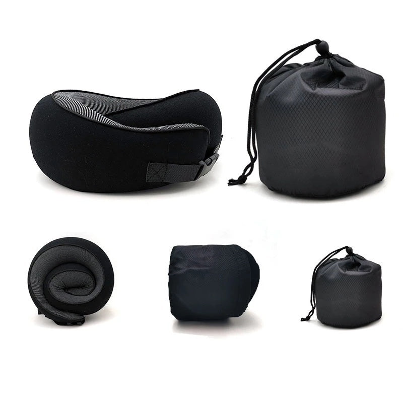 Premium Travel Neck Pillow – Comfortable Memory Foam Support for Flights & Road Trips